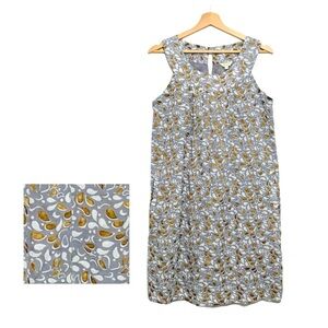 Layla Brooklyn Azzah Dress Sleeveless 100% Cotton Voile Hand-Block Printed Small